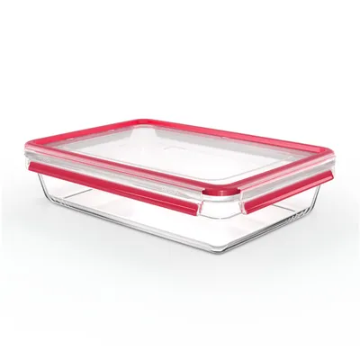 Produktbild von Emsa Clip&Close Glass Frischhaltedose 3 L Glas Rot