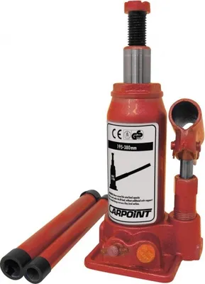 Obrázok produktu pre Hydraulický zdvihák na fľaše Carpoint 3000 kg červený