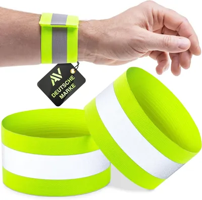 Produktbild von Reflektor AVANA Reflexband mit Befestigung, Reflexarmband, Reflektor, elastischer Hosenschutz, Reflexstreifen, Joggen, Fahrrad, Kinder, Reflexband (2e