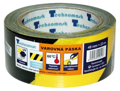 Immagine prodotto di EURO nářadí 138922 Páska výstražná samolepící PVC 48 mm x 22 m černo-žlutá