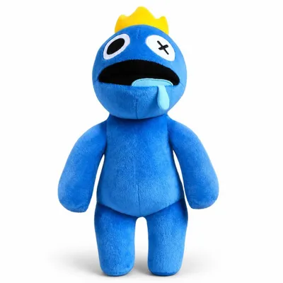 Productafbeelding van Wiztex Regenboog Vrienden, knuffelcollectie, 30 cm, pluche, blauwe Regenboog Vriend