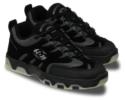 Produktbild von DC Hybrid OG Skateschuhe aus Wildleder und Mesh in Schwarz/Grau, Größe 44