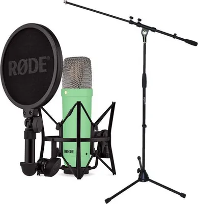 Produktbild von Rode NT1 Signature Green Mikrofon Grün mit Stativ