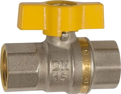 Produktbild von Riegler Kugelhahn DIN EN 331, DVGW, MS vern., Flügelgriff, IG/IG, Rp 1