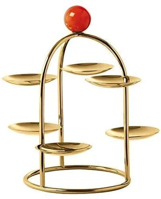Immagine prodotto di Sambonet Penelope PVD Gold,Korallenrot Gebäckst.,6Schälchen S0192-S00602-S2111 55577GA8