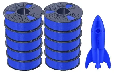 Image de Filament pour imprimante 3D, respectueux de l'environnement, haute résistance, haute vitesse - 10 bleu