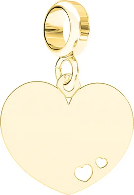 Produktbild von Charms Gold Herz Herzanhänger mit Herz Liebe SILBER 925