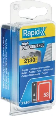 Produktbild von Rapid 5000742, Klammerpack, 8 mm, 2000 Heftklammern, Beschriftung, Metallisch, R53, R153, R253, R353, R453, MS2.1, MS4.1, ALU610, ALU753, ALU853, ALU953, E100, ESN530, BTX530,...