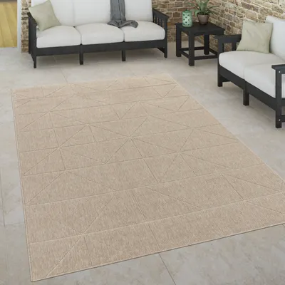 Produktbild von Outdoor Teppich Skandinavisch wetterfest Modern & Pflegeleicht für Innen & Außen Grösse 80x150 cm