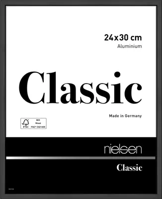 Produktbild von nielsen Aluminium Bilderrahmen Classic, 24x30 cm, Schwarz Matt
