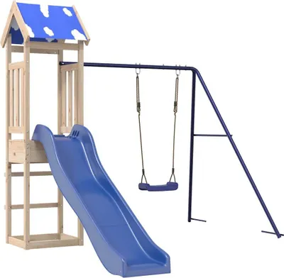 Produktbild von vidaXL Spielturm Massivholz Kiefer