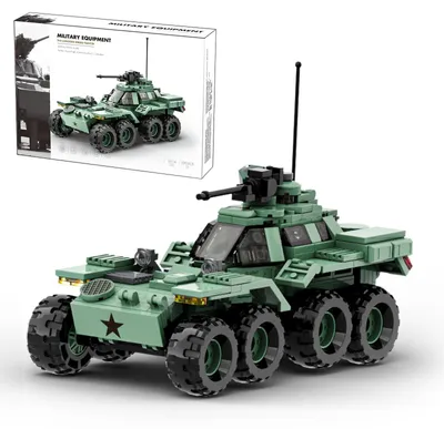 Produktbild von Bausatz Militärfahrzeug Modell - Panzerwagen Bausteine für Erwachsene
