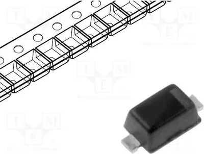 Immagine prodotto di Diodo Zener: Rolle, B 10V SMD SOD523 0,3W, singolo diodo BZT52C10T-7, diodo Zener