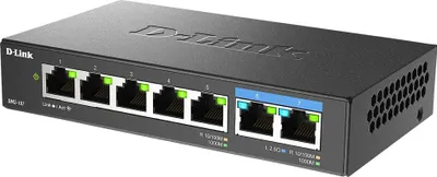 Produktbild von D-Link DMS-107/E 7-Port Switch Multi-Gigabit Unmanaged