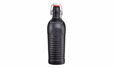 Produktbild von Bormioli Rocco Bügelflasche / Weckflasche Officina 1825 Anthrazit 1.2 Liter