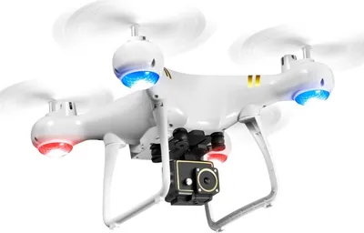 Image de LSRC LF608 Pro 2.4G Wifi FPV 4K HD caméra RC Drone Quadcopter, caméra unique (blanc)