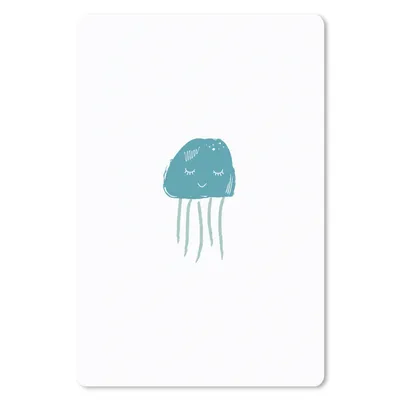 Produktbild von MuchoWow® Mauspad Mousepad Pastell - Qualle - Illustration 18x27 cm - Mousepads - Maus Mat - Pad - Mausunterlage