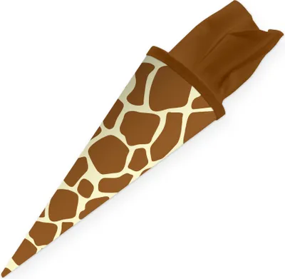 Produktbild von itenga Geschwister Schultüte 35cm "Tiermuster Giraffe"