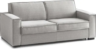 Produktbild von Festes Sofa Daalder, 2-Sitzer-Sofa, 100%  Italy, Wohnzimmersofa aus Stoff, mit Standard-Armlehnen, Cm 180x95h90, Grau