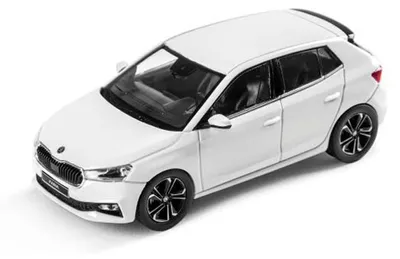 Productafbeelding van Skoda 6VA099300S9R Fabia A07, modelauto, schaal 1:43, miniatuur, kleur: Moon wit