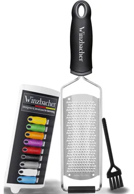 Produktbild von Käsereibe Zitronenreibe Muskatreibe - Edelstahl 304 - Rutschfester Griff - BPA-frei