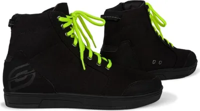 Produktbild von Motorradschuhe Town OZBOTTOWN58 Schwarz/Fluo Gelb, Knöchelverstärkung, atmungsaktives Mesh