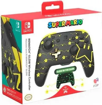 Zdjęcie produktu dla PDP REMATCH GLOW, gamepad, Nintendo Switch, Nintendo Switch OLED, przycisk Home, D-Pad, przycisk Share, analogowy/cyfrowy, bezprzewodowy, 9,14 m