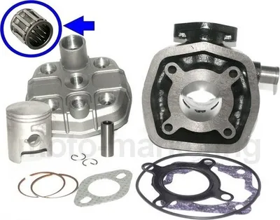 Produktbild von 50 Zylinder KOLBEN Nadel Lager Kopf KOMPLETT für DERBI SUPERMOTARD 50 H2O