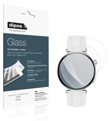 Produktbild von 2x Schutzfolie für KPEP ET491 matt - Anti-Shock 9H Folie dipos Glass Kunststoffglas