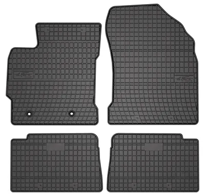 Image de Tapis de sol en caoutchouc pour Toyota Auris II 2012-2018 (à hayon/break) – 4 pièces, noirs, sur mesure – Wielganizator SolidPRO