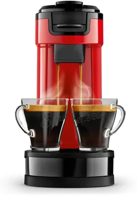 Produktbild von Philips Senseo® Switch 2-in-1 Pad und Filter Kaffeemaschine mit Thermo Kanne + Intensitätsregler, Rot (HD6592/84)