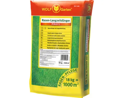 Produktbild von Rasen-Langzeitdünger WOLF-Garten Profi 18 kg / 1000 m²