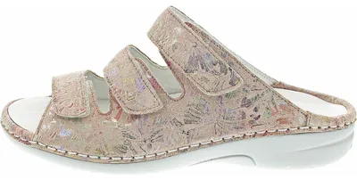 Produktbild von Waldläufer 204501 168 089 Damen Komfort Pantolette Gunna Apricot - Multicolor, Rot, Gr. 8