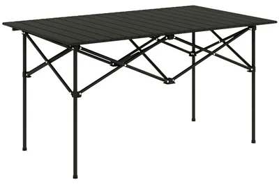 Produktbild von Outsunny Campingtisch Klapptisch mit Aufrollbare Tischplatte Gartentisch
