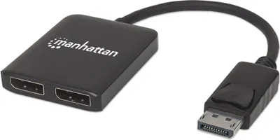 Produktbild von Manhattan 2-port Display 4k@30Hz schwarz
