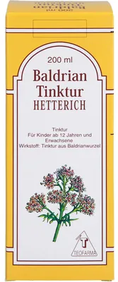 Produktbild von HETTERICH Baldrian Tinktur, 200 ml Lösung