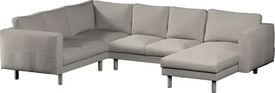 Produktbild von Dekoria Bezug für Norsborg 5-Sitzer Ecksofa mit Recamiere, hellbeige, Norsborg Bezug für 5-Sitzer Ecksofa mit Recamiere