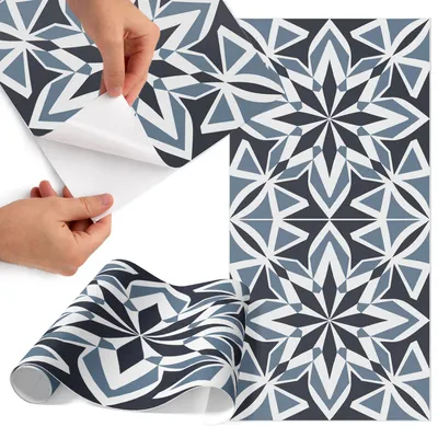 Produktbild von Möbelfolie 50x100 cm - Klebefolie Möbel - Selbstklebende Folie - Folie für Möbel - Möbelfolie Küche - Klebefolie Küche - Möbelfolie Schrank - Wasserdicht - Abwaschbar - Selbstklebend - Luftblasenfrei - Rückstandslos entfernbar - Symmetrisches Muster