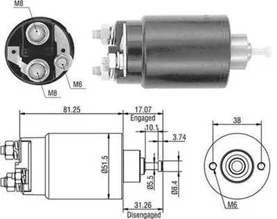 Produktbild von MAGNETI MARELLI 940113050404 Magnetschalter für Starter/Anlasser für FORD Transit Mk6 Kasten (V347, V348, FA) FOCUS (DAW, DBW) Transit Mk6 Bus