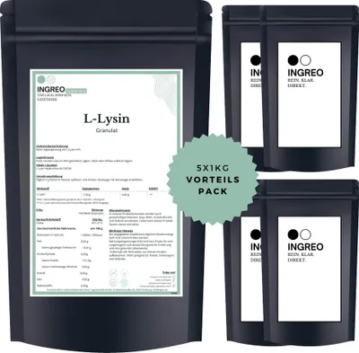 Produktbild von L-Lysin - Hydrochlorid Granulat (<40 Mesh) – 5kg (5X1kg)