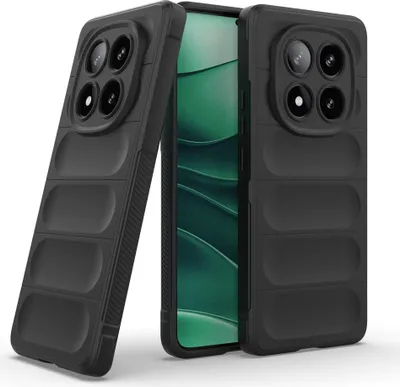 Produktbild von Handy Hülle für Xiaomi Redmi Note 14 Pro 5G Grip Case Cover Schutzhülle Softgrip Farbe: Schwarz