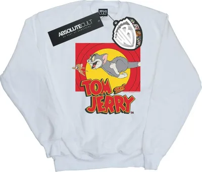 Produktbild von Tom And Jerry - "Chase Scene" Sweatshirt für Damen BI40550 (XXL) (Weiß)