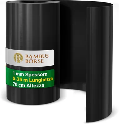Immagine prodotto di Bambusbörse barriera per radici e rizomi in HDPE, 8 m x 70 cm, spessore 1 mm