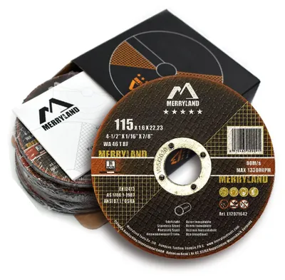 Immagine prodotto di Disco abrasivo per smerigliatrice angolare, 115 mm - Metallo - Acciaio inossidabile - Disco da taglio - 25 pezzi - Disco sottile per smerigliatrice