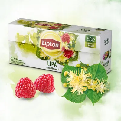Immagine prodotto di Tè al tiglio e lampone Lipton 20 bustine