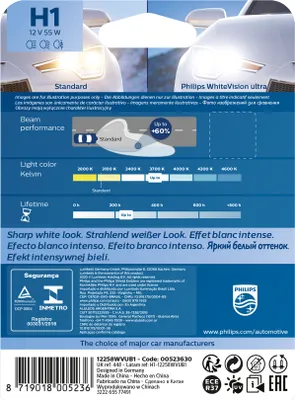 Produktbild von Philips 12258WVUB1 Weißer Vision Ultra H1