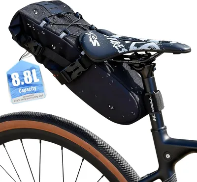 Obrázok produktu pre Podsedlová taška 8,8 l, zadná s popruhmi, reflexná, pre cyklistický výlet