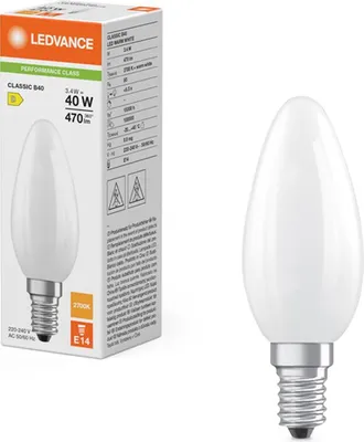 Immagine prodotto di Ledvance LED candela a filamento 3,4W = 40W E14 opaco 470lm bianco caldo 2700K