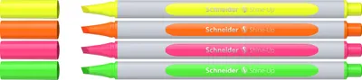 Produktbild von Schneider Textmarker Shine-Up sortiert Karton-Etui 4 Stück