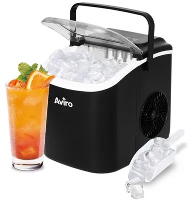 Produktbild von Aviro Eiswürfelmaschine – 1,3 l – Mit Eisschaufel – Selbstreinigungsfunktion – 12 kg / 24 Std. – 9 W